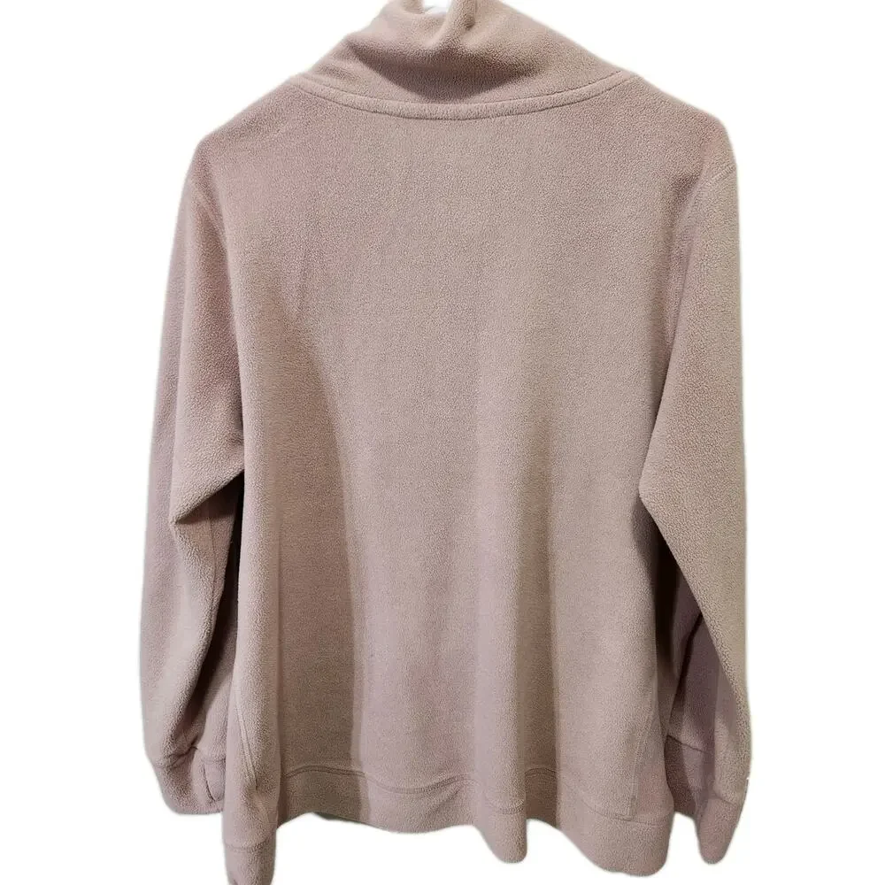 Calvin Klein Performance Fleece Pullover Sweatshirt Funnel Neck Womens Size XL - Picture 4 of 7